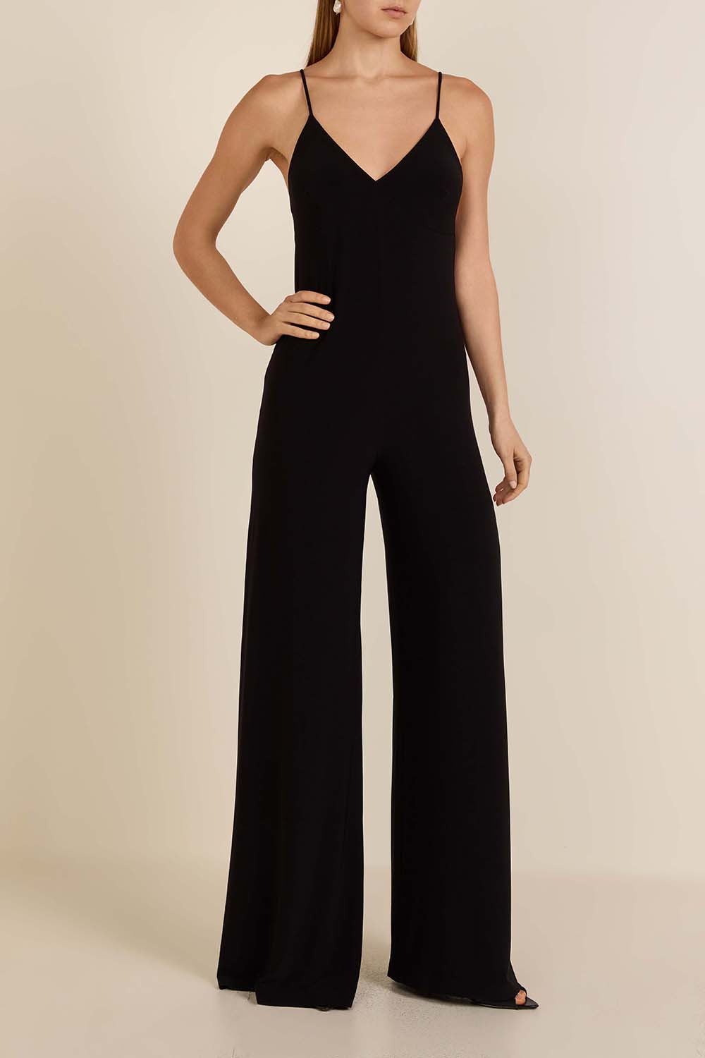 תמונת כל הלוק של אוברול סליפ מבד ג'רזי